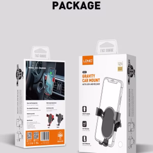 LDNIO MG01 Upgraded Aluminum Gravity Car Phone Holder Air Vent Car Mount Phone Holder Dashboard Car Holder Tablet Mount